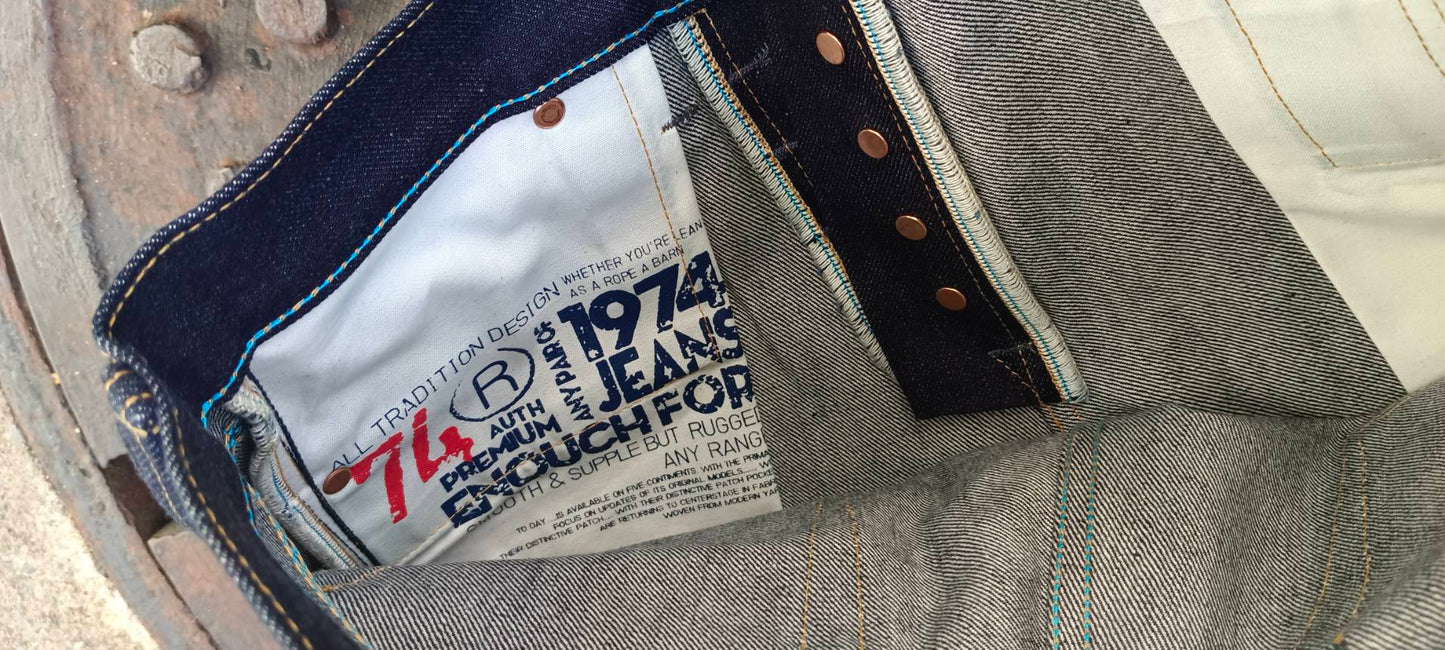SEVENTYFOUR DENIM •รุ่นสุริยัน(ซ่อนลาย)•