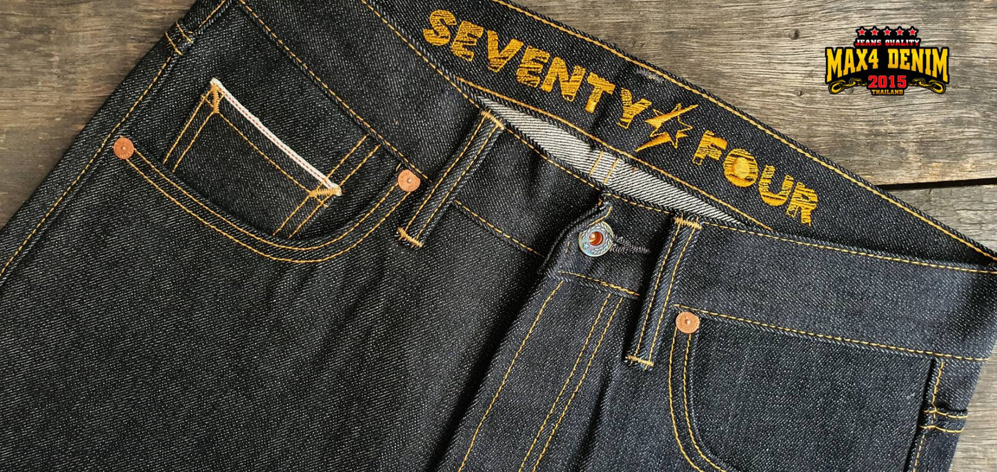 SEVENTYFOUR DENIM •รุ่นแสงสุริยัน• เบลหลัง