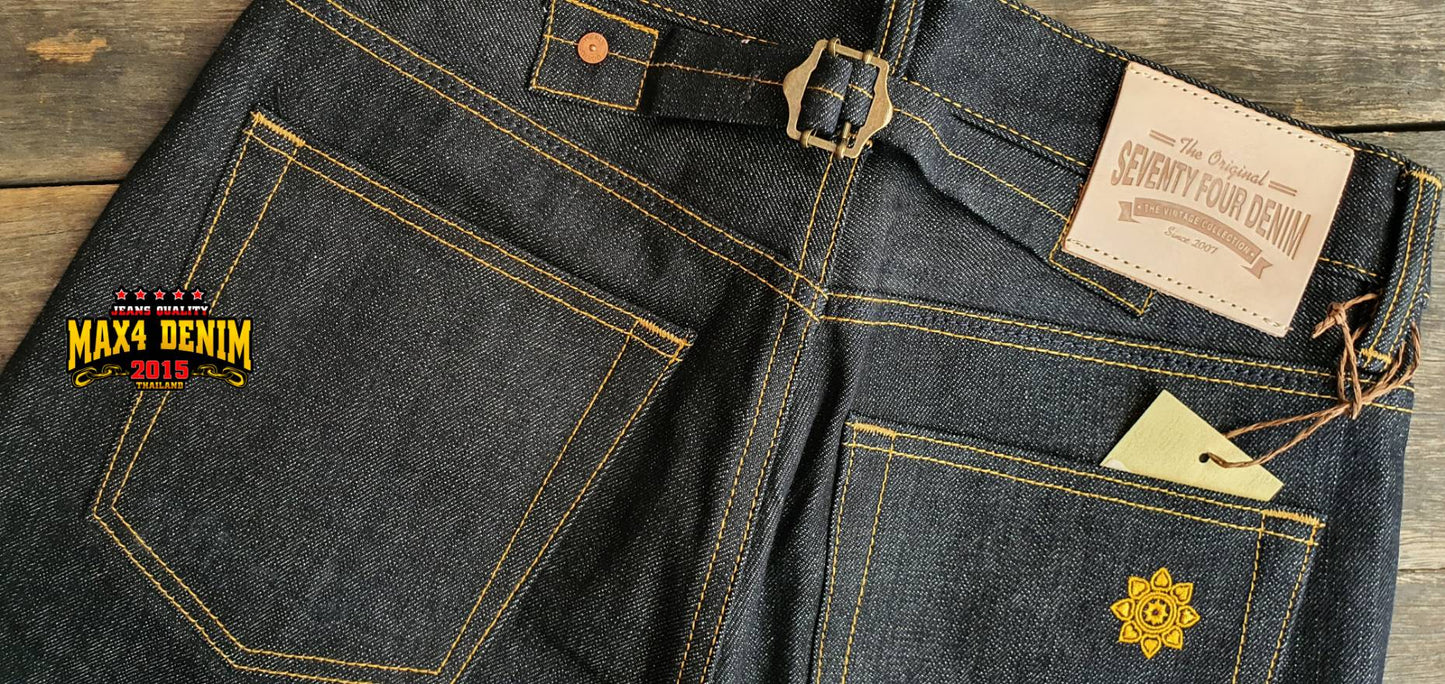 SEVENTYFOUR DENIM •รุ่นแสงสุริยัน• เบลหลัง