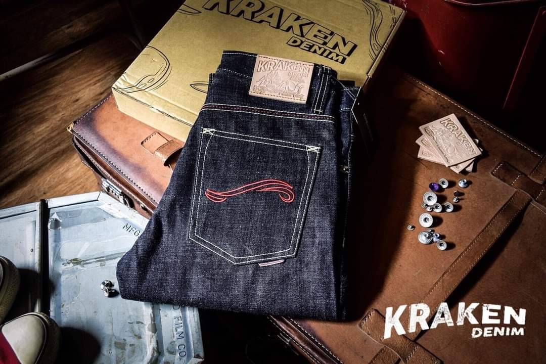 KRAKEN DENIM : KSL-002-16oz. (Red Concept)