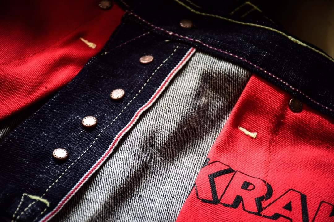 KRAKEN DENIM : KSL-002-16oz. (Red Concept)