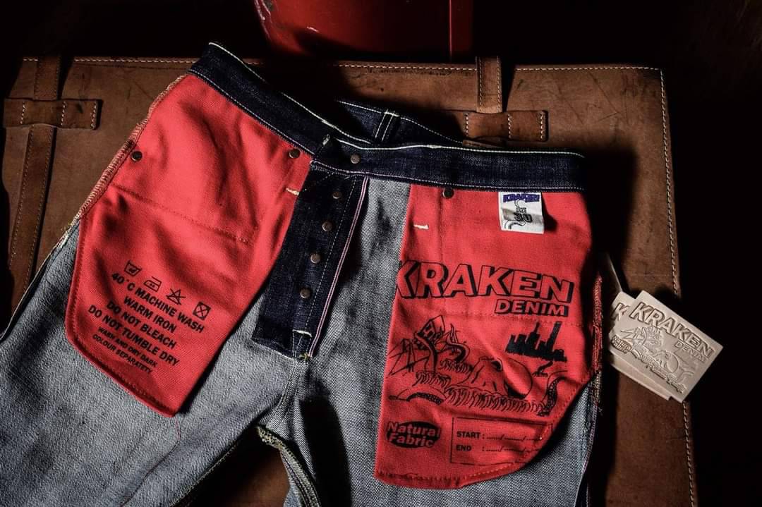 KRAKEN DENIM : KSL-002-16oz. (Red Concept)