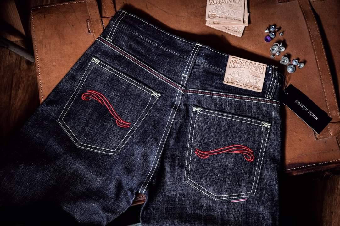 KRAKEN DENIM : KSL-002-16oz. (Red Concept)