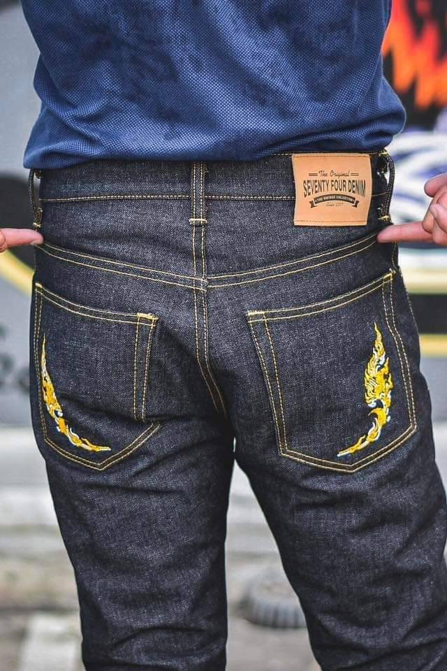 SEVENTYFOUR DENIM รุ่นสัมฤทธิ์ ⚡️15oz. Indigo