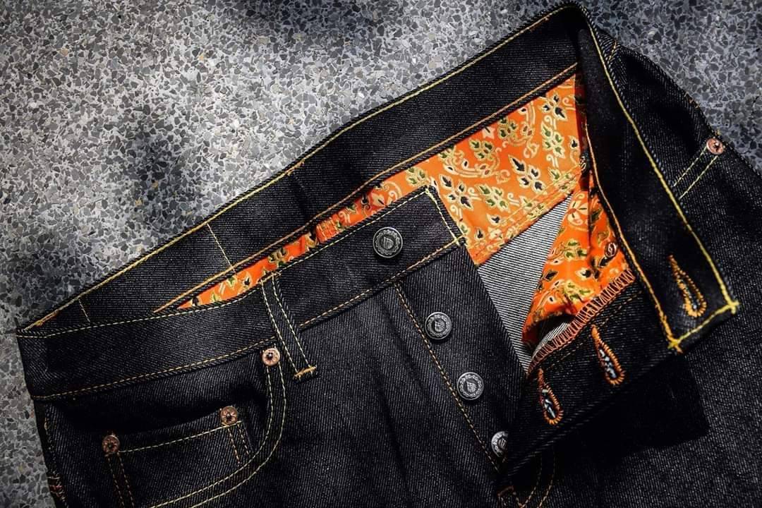 SURIYA DENIM รุ่น "Aroon" อรุณ ปักสีส้ม