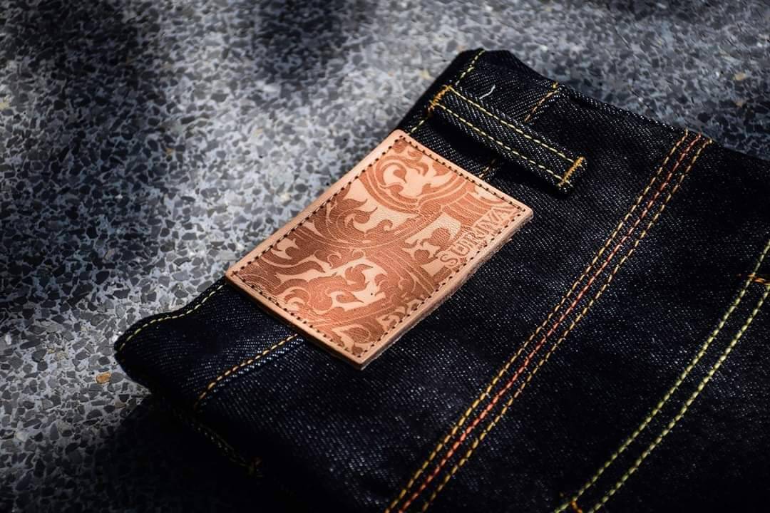SURIYA DENIM รุ่น "Aroon" อรุณ ปักสีส้ม