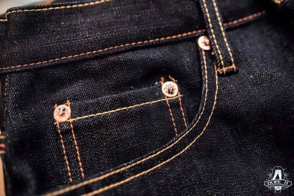 SURIYA DENIM รุ่น "Aroon" อรุณ ปักสีส้ม