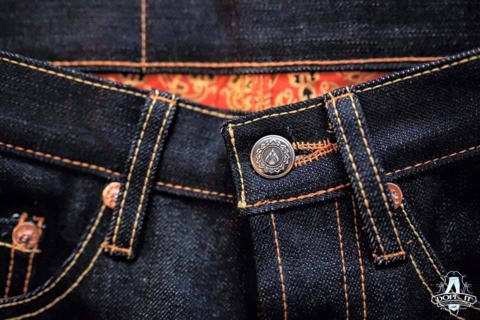 SURIYA DENIM รุ่น "Aroon" อรุณ ปักสีส้ม