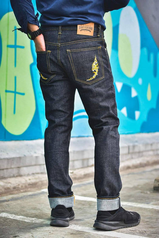 SEVENTYFOUR DENIM รุ่นสัมฤทธิ์ ⚡️15oz. Indigo